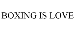 BOXING IS LOVE trademark