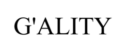 G'ALITY trademark