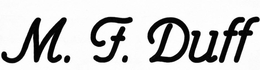 M. F. DUFF trademark