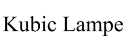 KUBIC LAMPE trademark