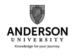 ANDERSON UNIVERSITY KNOWLEDGE FOR YOUR JOURNEY trademark