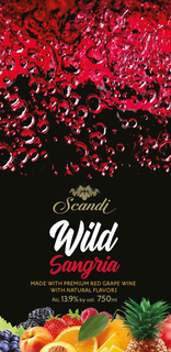 SCANDI WILD SANGRIA MADE WITH PREMIUM RED GRAPE WINE WITH NATURAL FLAVORS ALC. 13.9% BY VOL. 750ML trademark