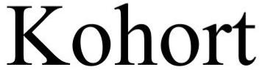 KOHORT trademark