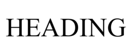 HEADING trademark