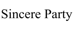SINCERE PARTY trademark
