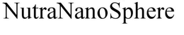 NUTRANANOSPHERE trademark