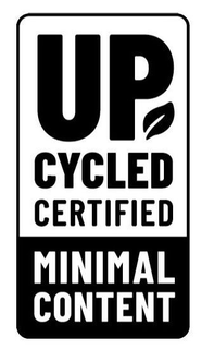 UP CYCLED CERTIFIED MINIMAL CONTENT trademark