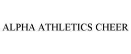 ALPHA ATHLETICS CHEER trademark