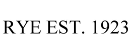 RYE EST. 1923 trademark
