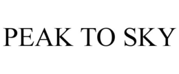 PEAK TO SKY trademark