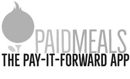 PAIDMEALS THE PAY-IT-FORWARD APP trademark