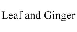 LEAF AND GINGER trademark