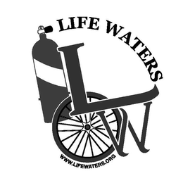 LW LIFE WATERS WWW.LIFEWATERS.ORG trademark