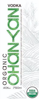 OHANYAN ORGANIC VODKA ORGANIC VODKA OHANYAN IS MADE FROM UNIQUE SPIRIT OF ORGANIC WHEAT IN COMBINATION WITH SOFTENED MELT WATER trademark