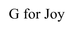 G FOR JOY trademark