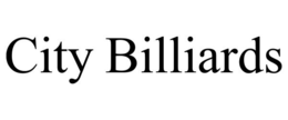 CITY BILLIARDS trademark