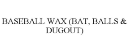 BASEBALL WAX (BAT, BALLS & DUGOUT) trademark