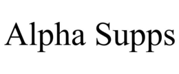 ALPHA SUPPS trademark