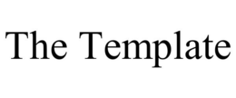 THE TEMPLATE trademark