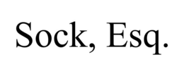 SOCK, ESQ. trademark