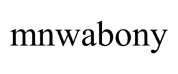 MNWABONY trademark