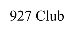 927 CLUB trademark