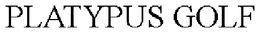 PLATYPUS GOLF trademark