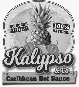 NO SUGAR ADDED 100% NATURAL KALYPSO & CO CARIBBEAN HOT SAUCE trademark