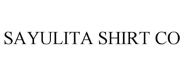 SAYULITA SHIRT CO. trademark