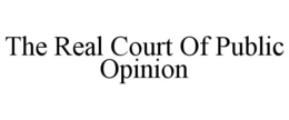 THE REAL COURT OF PUBLIC OPINION trademark