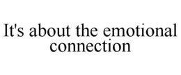 IT'S ABOUT THE EMOTIONAL CONNECTION trademark