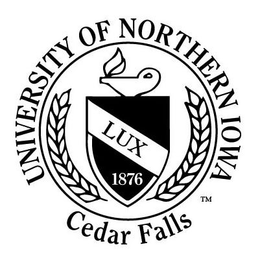 UNIVERSITY OF NORTHERN IOWA LUX 1876 CEDAR FALLS trademark