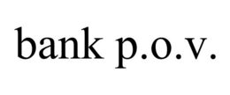 BANK P.O.V. trademark