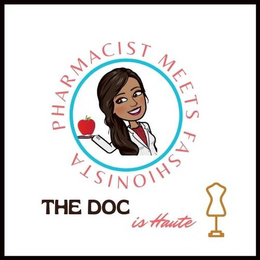 THE DOC IS HAUTE PHARMACIST MEETS FASHIONISTA trademark