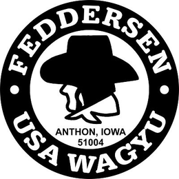 FEDDERSEN USA WAGYU ANTHON, IOWA 51004 trademark