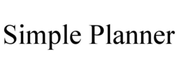 SIMPLE PLANNER trademark