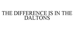 THE DIFFERENCE IS IN THE DALTONS trademark