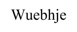 WUEBHJE trademark