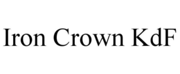 IRON CROWN KDF trademark