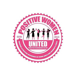 POSITIVE WOMEN UNITED MAKING A POSITIVE DIFFERENCE IN YOUNG GIRLS AND WOMEN'S LIVES ESTD 2013 WWW.POSITIVEWOMENUNITED.ORG trademark