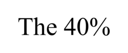 THE 40% trademark