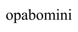 OPABOMINI trademark