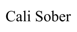 CALI SOBER trademark