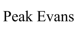 PEAK EVANS trademark