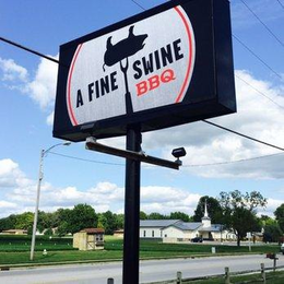 A FINE SWINE BBQ trademark