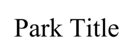PARK TITLE trademark