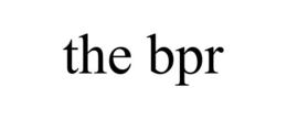 THE BPR trademark