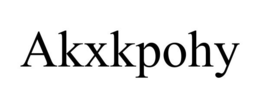 AKXKPOHY trademark