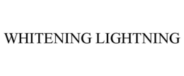 WHITENING LIGHTNING trademark