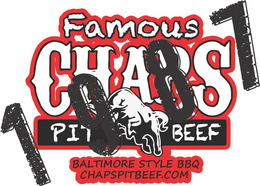 1987 FAMOUS CHAPS PIT BEEF BALTIMORE STYLE BBQ CHAPSPITBEEF.COM trademark